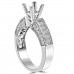 1.00 ct Ladies Princess Cut Diamond Semi Mount Ring 